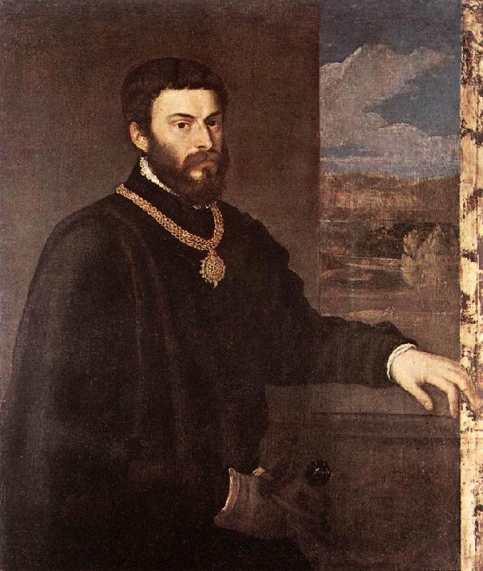 TIZIANO Vecellio Portrait of Count Antonio Porcia t Germany oil painting art